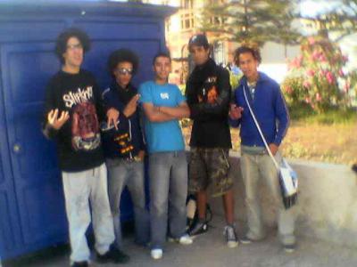 me and my friend ziggy and abdo and amine and otto in the essaouira 2006